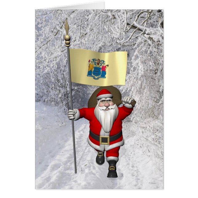 Santa Claus With Ensign Of New Jersey (Vorne)