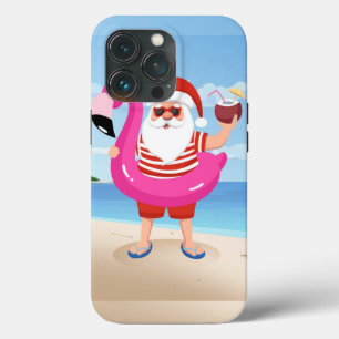 Santa Claus with flamingo Case-Mate iPhone Hülle