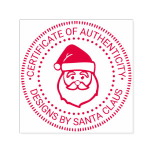 Santa Claus Xmas „Zertifikat der Echtheit“ #3 Permastempel