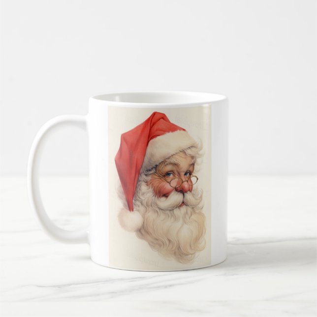 Santa Claus zeichnend Kaffeetasse (Links)