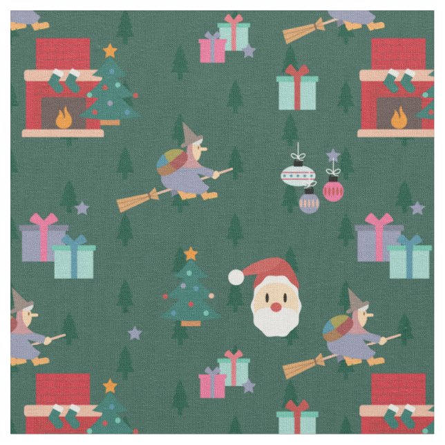 Santa claus ziana stoff (Nahaufnahme)