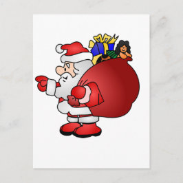 Santa Clause Feiertagspostkarte