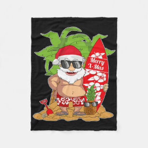 Santa Clause I Sommerferien I Weihnachten im Juli Fleecedecke