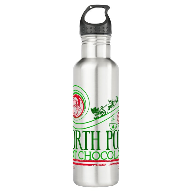 Santa Clause Nordpol Heiße Schokolade Edelstahlflasche (Vorderseite)