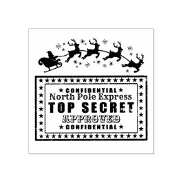 Santa Clause Siegel Genehmigung von Nordpol Gummistempel