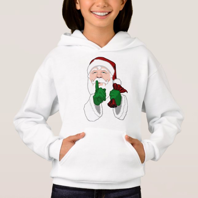 Santa Clause Sweat - shirt à capuche Chemise Enfan (Devant)