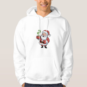 Santa Clause trinken ein Matcha Weihnachten Hoodie