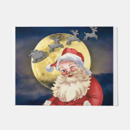 Santa Clause und Reindeer Fußmatte