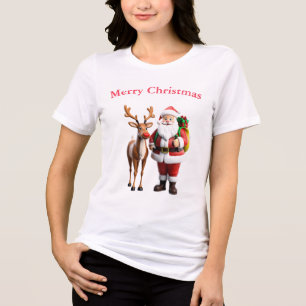 Santa Clause und seine Rentier-T - Shirt