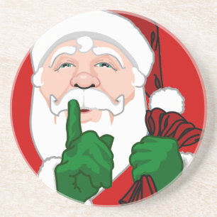 Santa Clause Untersetzer Festliche Weihnachtsdekor