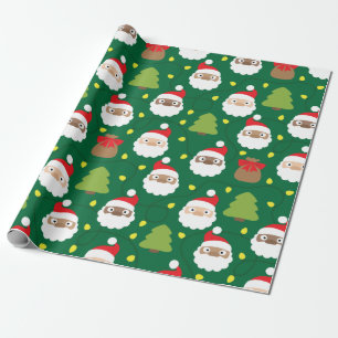 Santa Clauses Muster Geschenkpapier