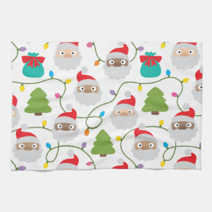 Santa Clauses Muster Geschirrtuch