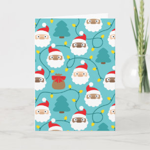 Santa Clauses Muster Karte