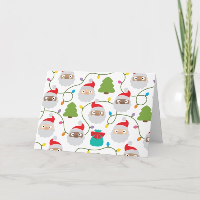 Santa Clauses Muster Karte (Vorderseite)