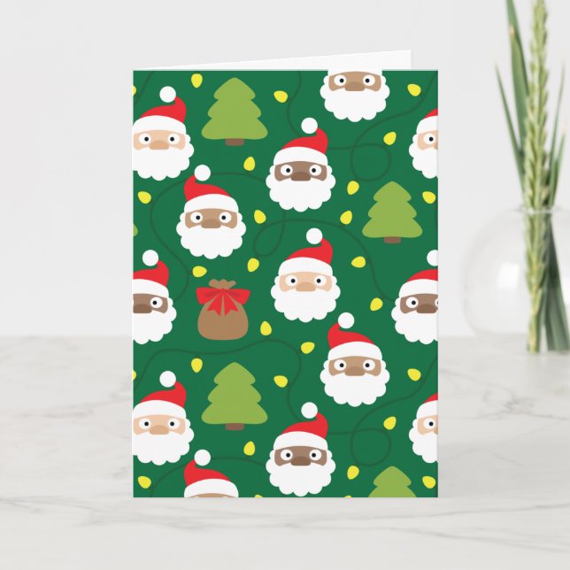 Santa Clauses Muster Karte (Vorderseite)