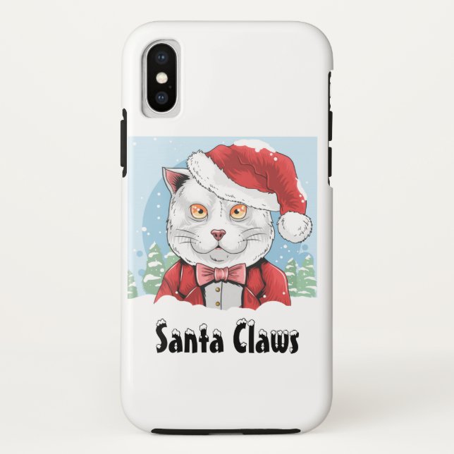 Santa Claws Case-Mate iPhone Hülle (Rückseite)