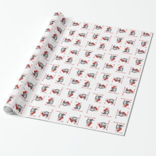 Santa Claws Katzen-Geschenkpapier Geschenkpapier