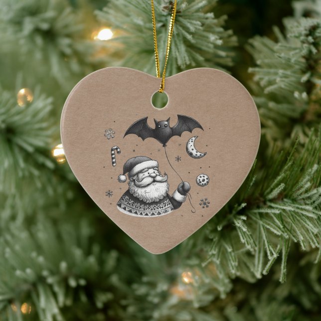 Santa Claws Keramik Ornament (Baum)