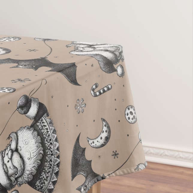 Santa Claws Tischdecke (Beispiel)