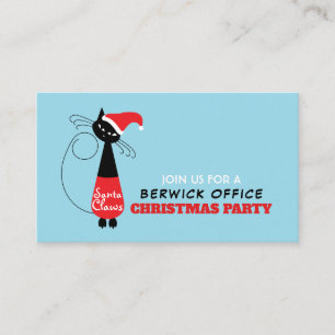 Santa Claws, Weihnachtsfeier-Ticket-Einladung Begleitkarte