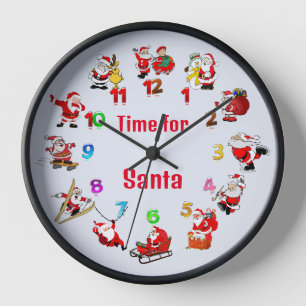 Santa Clock Uhr