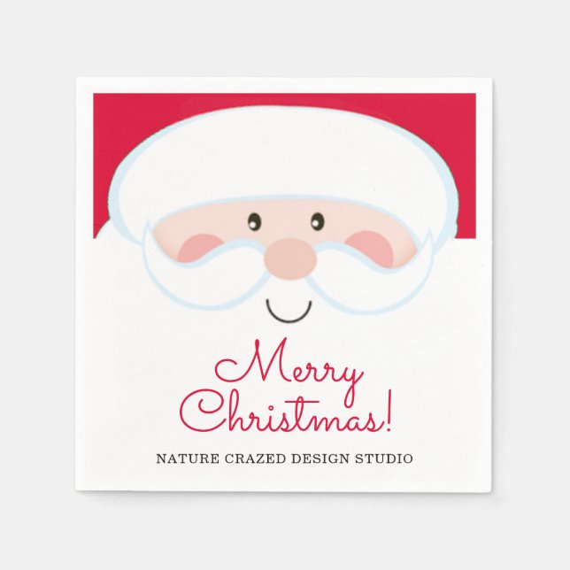 Santa Company Party Serviette (Vorderseite)