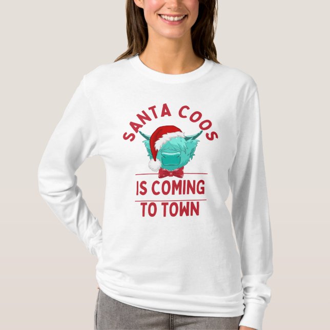 Santa Coos Long Sleeved T - Shirt (Vorderseite)