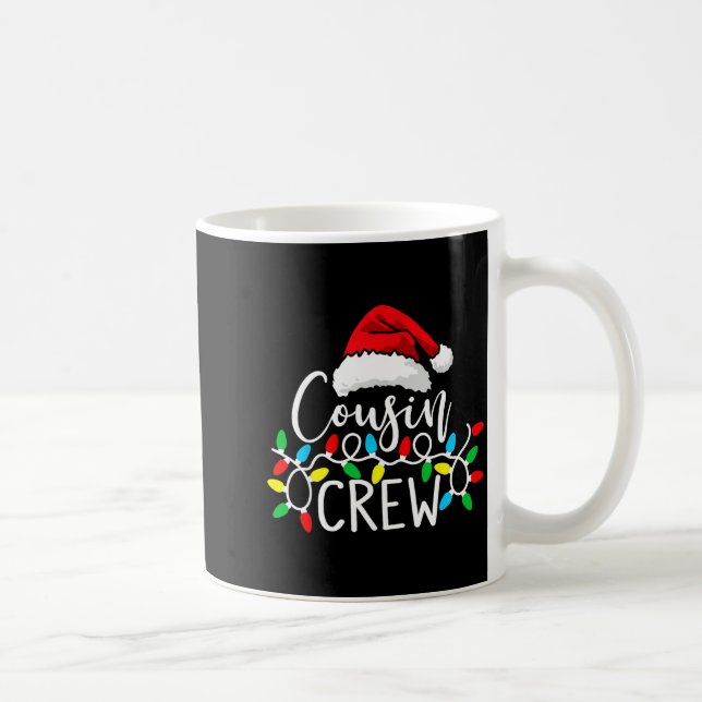 Santa Cousin Crew Christmas Matching Pajamas For K Kaffeetasse (Rechts)