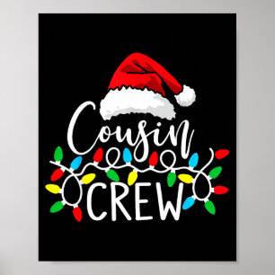 Santa Cousin Crew Weihnachts-Pyjamas für K Poster