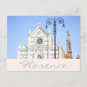 Santa Croce Kathedrale Stern von David Florenz Postkarte