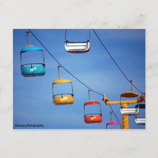 Santa Cruz Beach Boardwalk Tram Postkarte