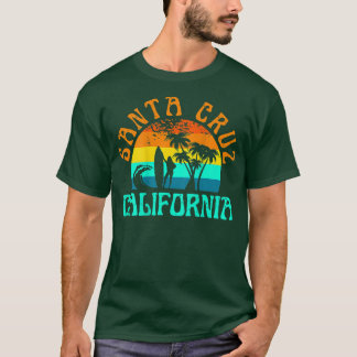 Santa Cruz Beach California Surf Retro Sonnen T-Shirt