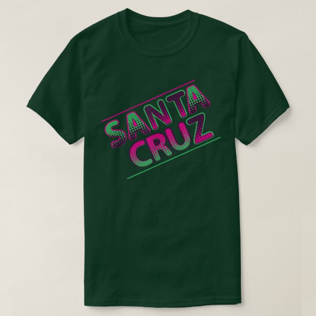 Santa Cruz Beach Surf California Waves Vacat T-Shirt (Design vorne)