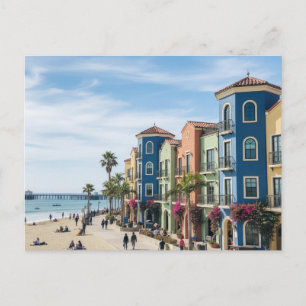 Santa Cruz California Capitola Venetian Court Postkarte