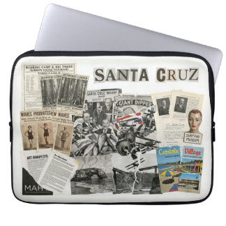 Santa Cruz California Collage – Protestkunst Laptopschutzhülle