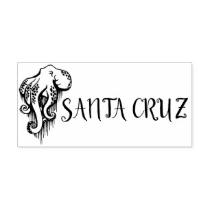 Santa Cruz California Octopus Rubber Briefmarke Gummistempel