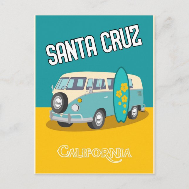 SANTA CRUZ CALIFORNIA REISE POSTCARD POSTKARTE (Vorderseite)