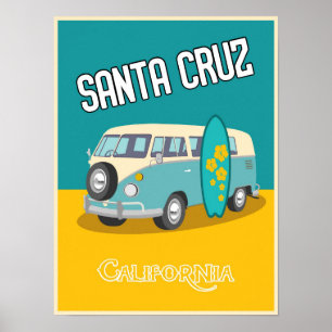 SANTA CRUZ CALIFORNIA REISE POSTER