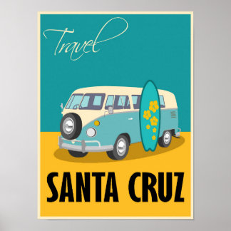 Santa Cruz California Reiseplakat Poster