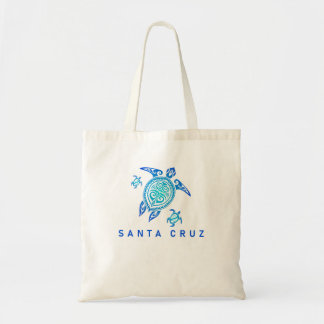 Santa Cruz California Sea Blue Tribal Turtle Tragetasche