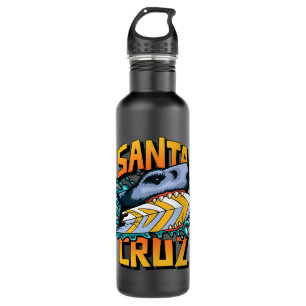 Santa Cruz California Surf Paradies Grafischer Hai Edelstahlflasche