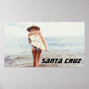 Santa Cruz California Surfer Gigor Poster
