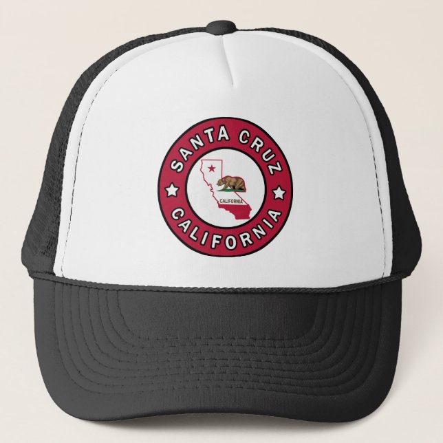 Santa Cruz California Truckerkappe (Vorderseite)