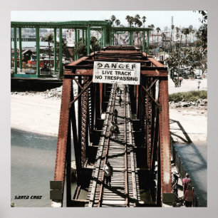 Santa Cruz California verlor Jungenbrücke Poster