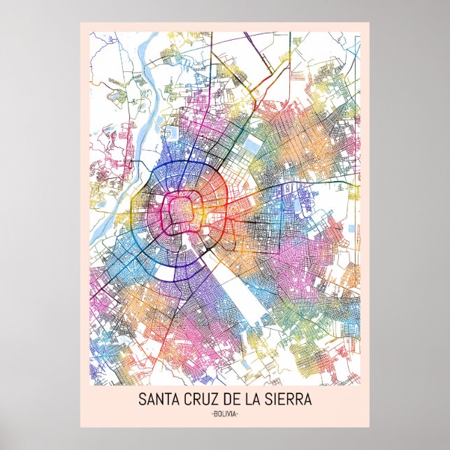 Santa Cruz de la Sierra Bolivien Poster (Vorne)