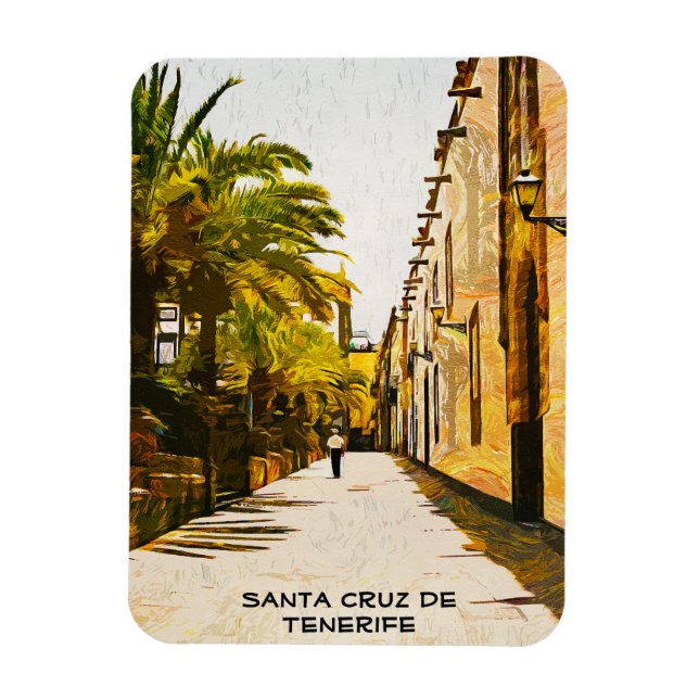 Santa Cruz de Tenerife Öl Paint Magnet (Vertikal)