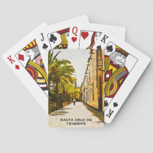 Santa Cruz de Tenerife Öl Paint Spielkarten