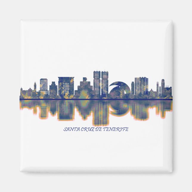 Santa Cruz de Tenerife Skyline Magnet (Vorne)
