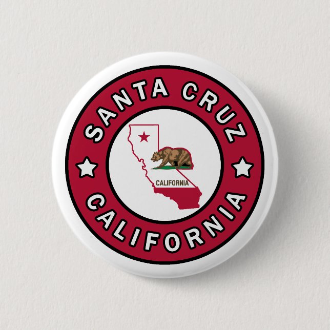 Santa Cruz Kalifornien Button (Vorderseite)