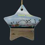 Santa Cruz Kalifornien Keramikornament<br><div class="desc">Rollen-Untersetzer Santa Cruz CA</div>